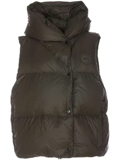 Canada Goose Down-filled Rhoda Hooded Gilet In Green