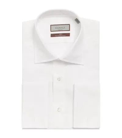 Canali Egyptian Cotton Slim-fit Shirt In White