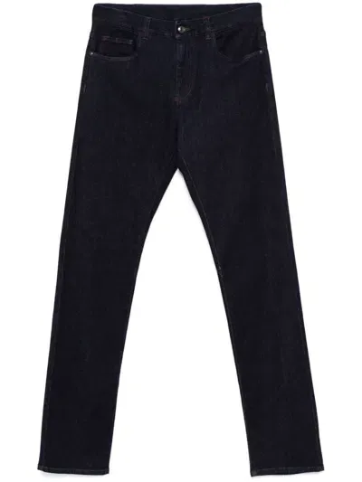 Canali Five-pocket Jeans In Blue