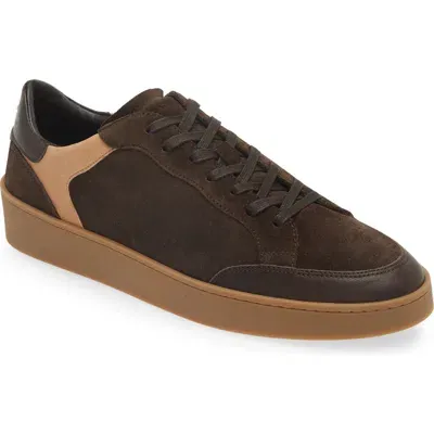 Canali Low Top Sneaker In Dk Brown