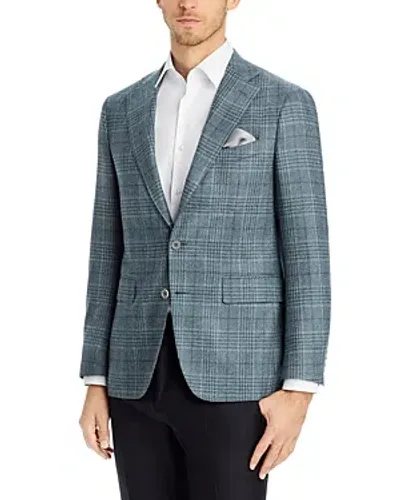 Canali Plaid Slim Fit Sport Coat In Light Green