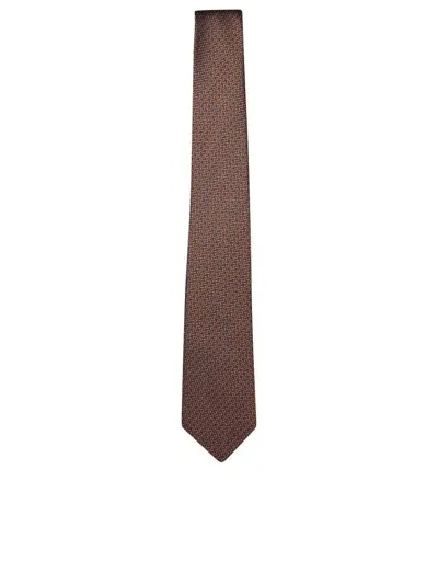 Canali Ties In Orange