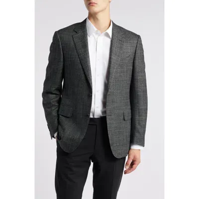 Canali Venezia 90th Anniversary Slub Wool Blend Sport Coat In Charcoal