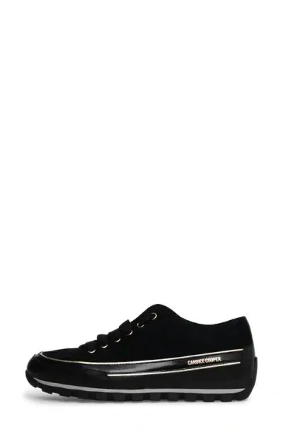 Candice Cooper Janis Strip Sneaker In Black