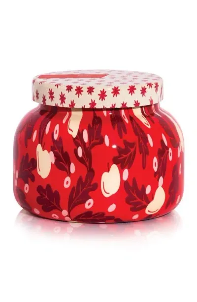 Capri Blue Apple Cider Social Signature Glam Jar Candle In Red