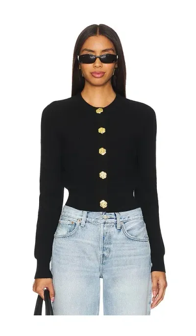 Cara Cara Ellery Cardigan In Black Knit