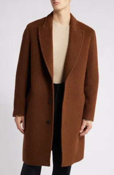 Cardinal Of Canada Mercury Wool Blend Coat In Rosewood