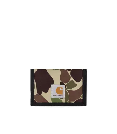 Carhartt Alec Camo Green Wallet In Neutral