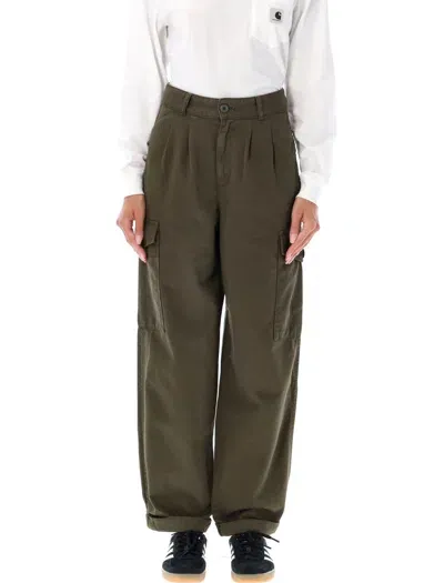 Carhartt Pants  Wip Woman Color Military In Grün