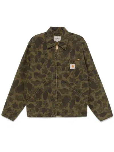 Carhartt Duck Detroit Jacket In Green