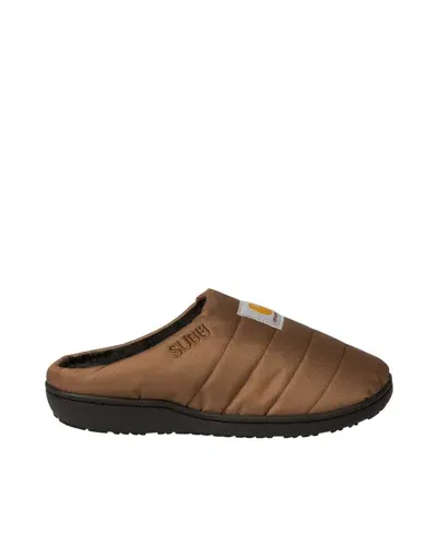 Carhartt Hamilton Brown Cordura Slippers In Hzxx