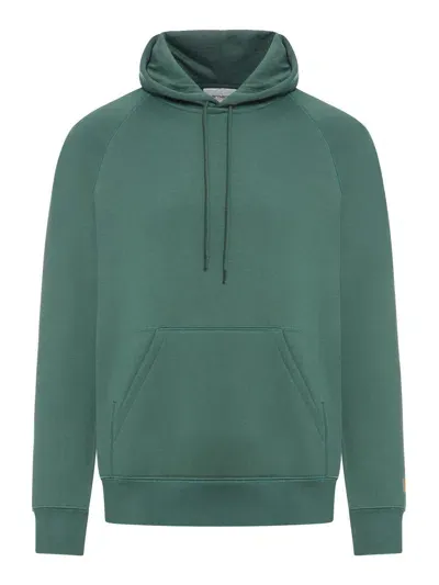 Carhartt Hooded Chase Sweat In Metallic