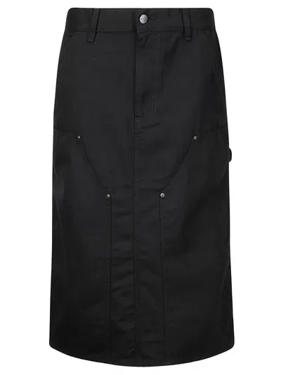 Carhartt W Double Knee Skirt Hubbard In Black