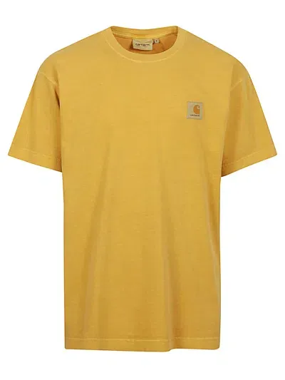 Carhartt Wip Main S/s Vista Cotton T Shirt In Yellow