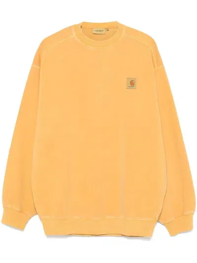 Carhartt Wip Main Vista Cotton Sweatshirt In Yellow