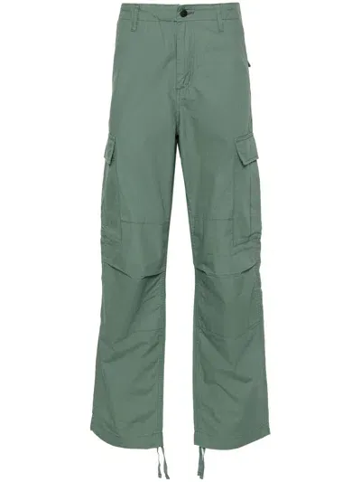 Carhartt Low-rise Ripstop Cargo Trousers In Green