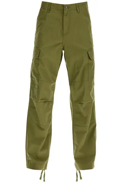 Carhartt Wip Regular Cotton Ripstop Cargo Pants In Green