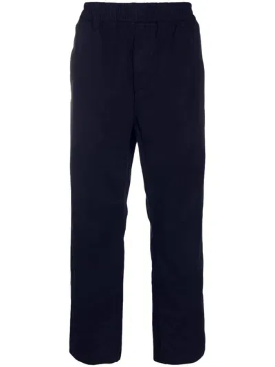 Carhartt Wip Trousers In Air Force Blue Garment Dyed