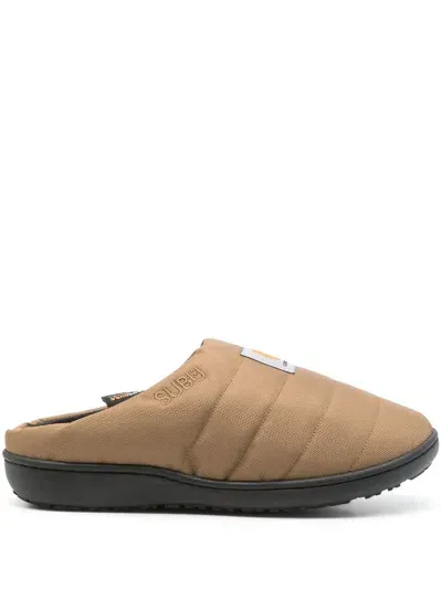 Carhartt X Subu Cordura Slippers In Brown