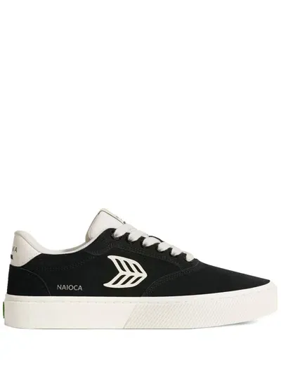 Cariuma Naioca Logo-print Suede Sneakers In Black