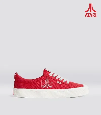 Cariuma Oca Low Atari Red Canvas Sneaker Men