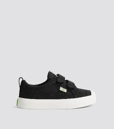 Cariuma Oca Low Black Canvas Sneaker Kids