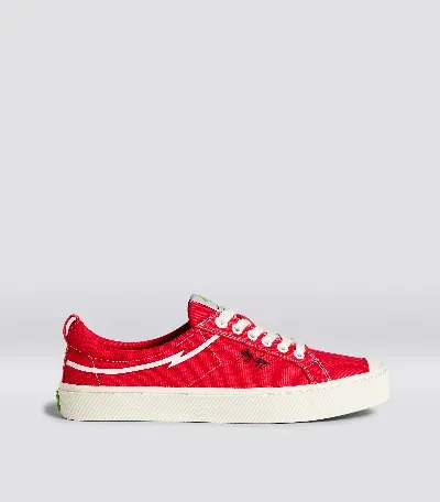 Cariuma Oca Low Gerry Lopez Red Canvas Sneaker Men