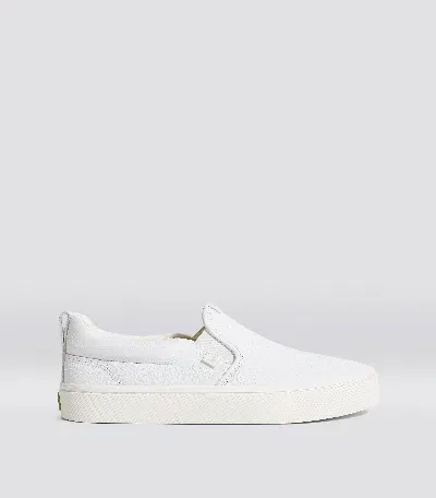 Cariuma Leather Slip-on Sneakers In White