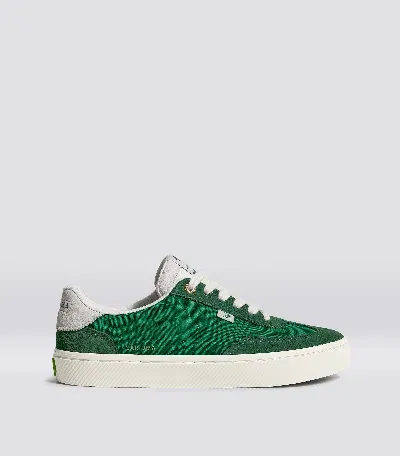 Cariuma Toca Abundant Green Suede Green Nylon Sneaker Men In Abundant Green/green