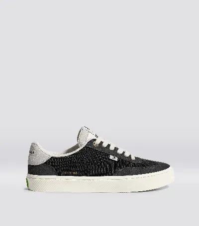 Cariuma Toca Ash Grey Suede Black Nylon Sneaker Women In Ash Grey/black