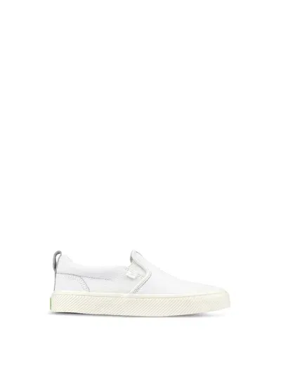 Cariuma Leather Slip-on Sneakers In White