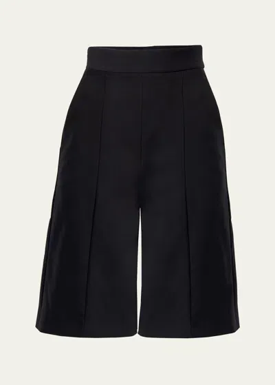 Carolina Herrera Bermuda Wool Shorts In Black