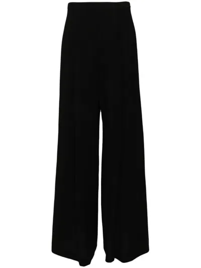 Carolina Herrera Wide-leg Trousers In Black