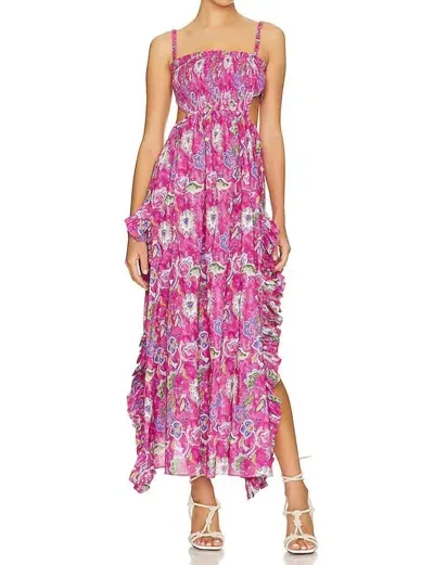 Caroline Constas Margo Floral Long Dress In Multi