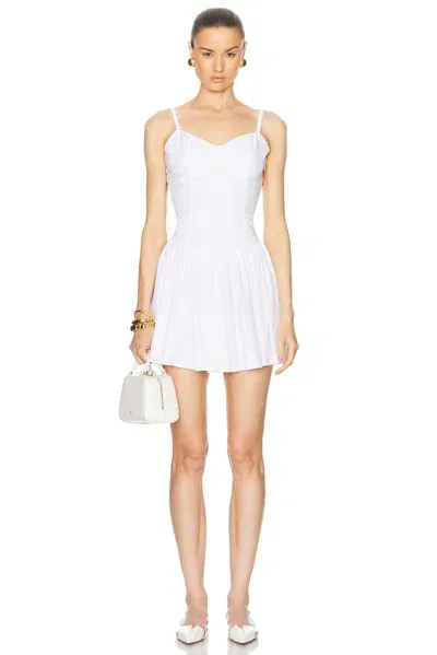 Caroline Constas Orella Scoop Back Mini Dress In White