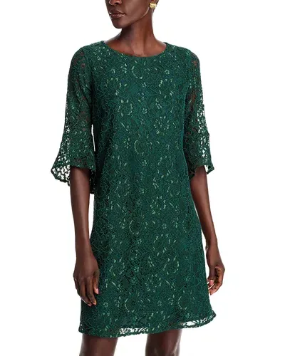 Caroline Rose Julia Lace Dress In Forest