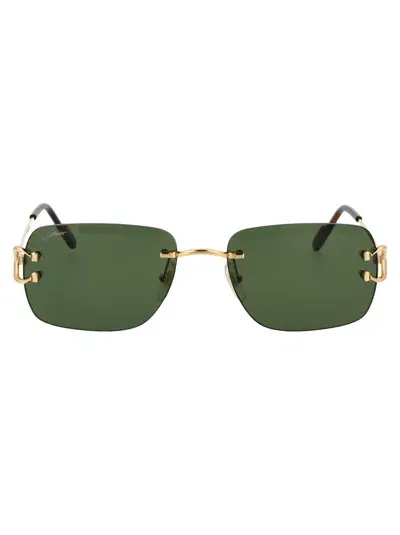 Cartier Sunglasses Ct0330 S 002 In Green