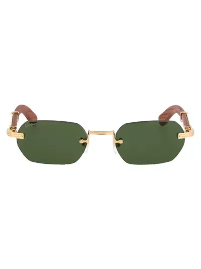 Cartier Sunglasses Ct0362 S 002 In Green