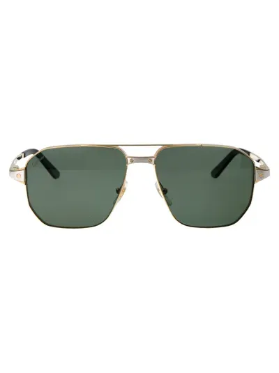 Cartier Sunglasses Ct0424 S 002 In Green