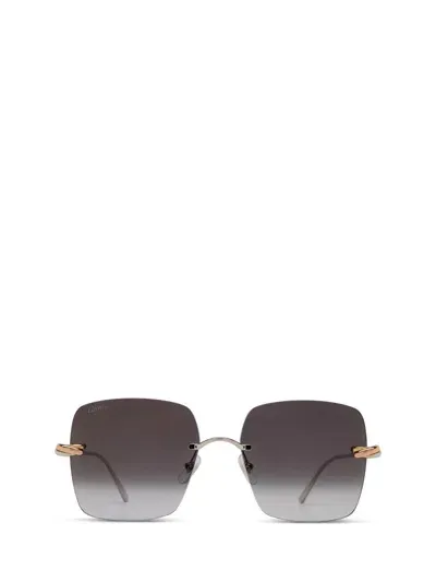 Cartier Rimless Sunglasses In Gold