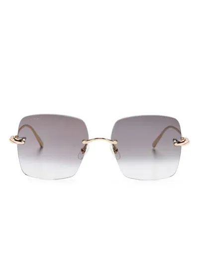 Cartier Trinity Sonnenbrille In Gold