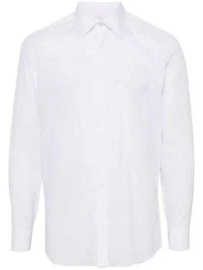 Caruso Cotton Shirt In White