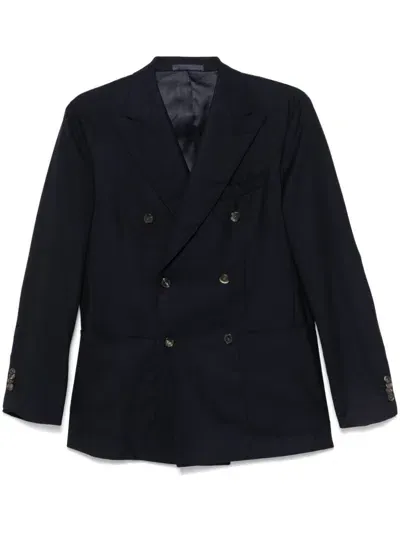 Caruso Wool Blazer In Blue