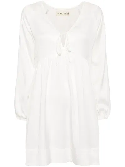 Casa Raki Barbi Organic Cotton Dress In White