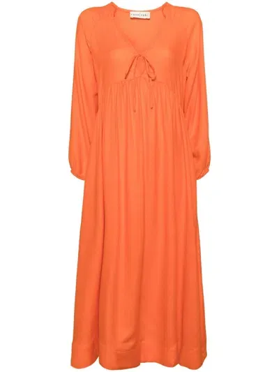 Casa Raki Elda Midi Dress In Orange