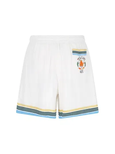 Casablanca Casa Way Graphic Printed Shorts In White