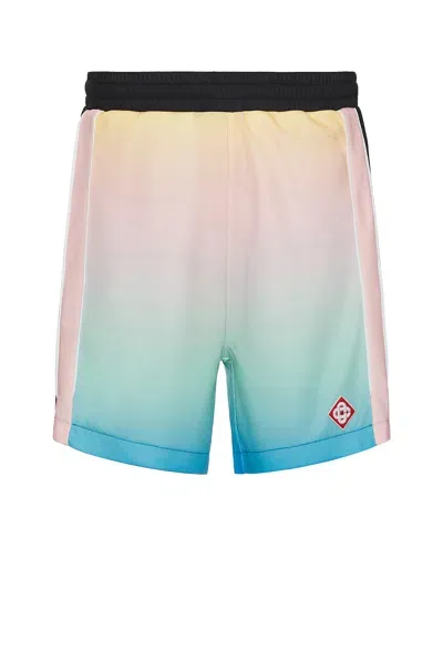 Casablanca Football Short In Multicolor