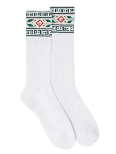 Casablanca Socks With Logo In White