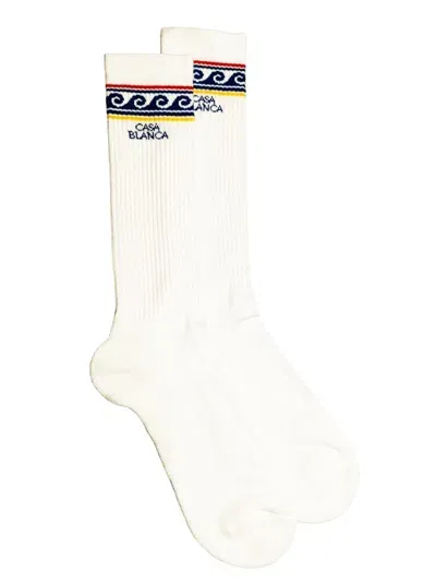 Casablanca Socks With Logo In White