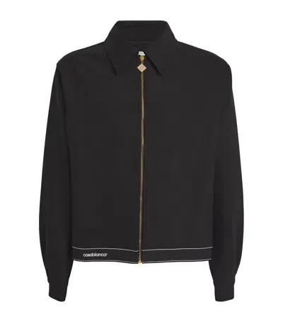 Casablanca Sports Tailoring Bomber Jacket In Black